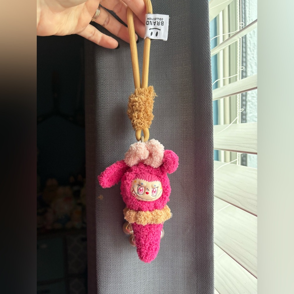 Labubu ice cream pendant bag charm